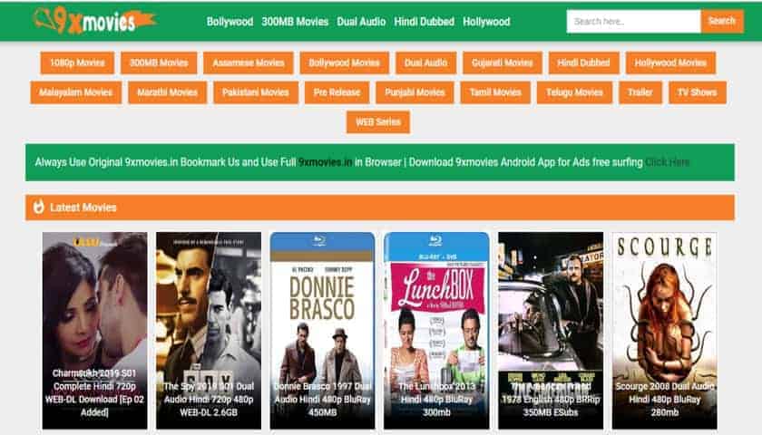 9xmovies 2020: Download Bollywood, Hollywood, Tamil, Telugu Movie.
